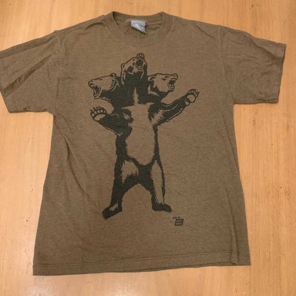 Ames Bros 3 headed bear tee